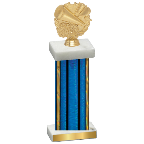 Single Blue Glacier Cheerleading Trophy