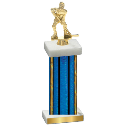 Single Blue Glacier Hockey Trophy