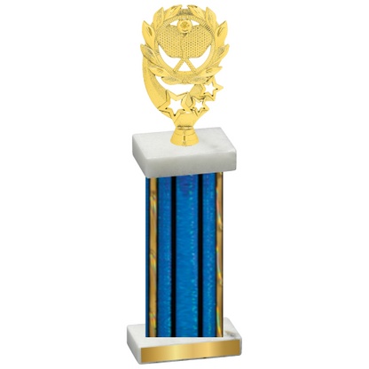 Single Blue Glacier Pickleball Trophy