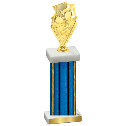 Single Blue Glacier Pickleball Trophy