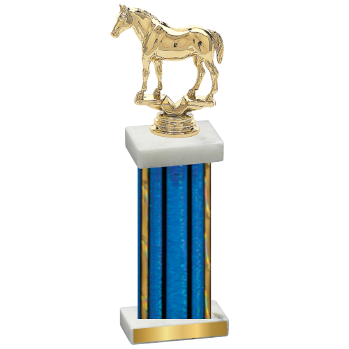 Single Blue Glacier Horses Trophy