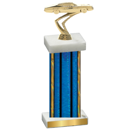 Single Blue Glacier Cars Trophy