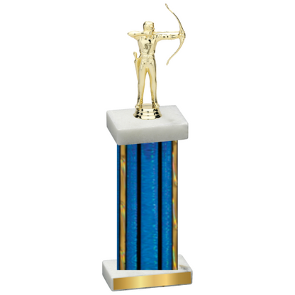 Single Blue Glacier Archery Trophy