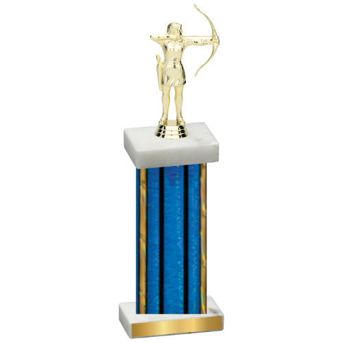 Single Blue Glacier Archery Trophy