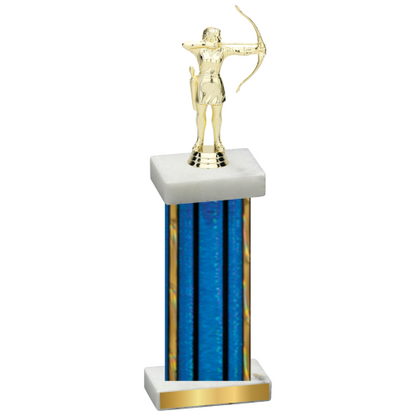 Single Blue Glacier Archery Trophy