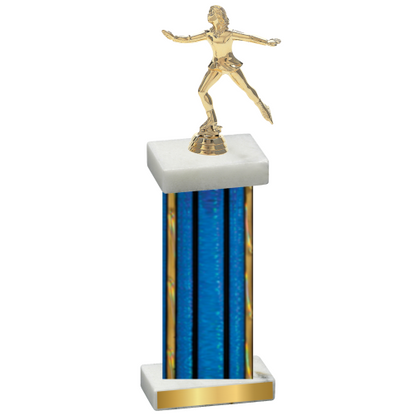 Single Blue Glacier Skater Trophy