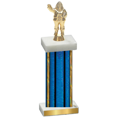 Single Blue Glacier Holiday Trophy