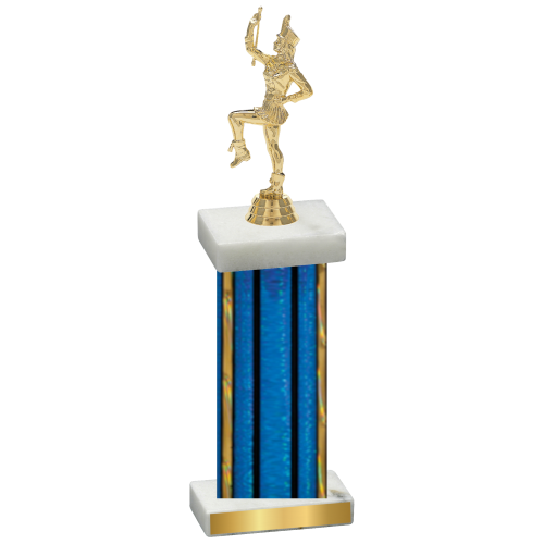 Single Blue Glacier Majorette Trophy