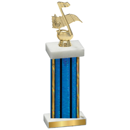 Single Blue Glacier Music Trophy