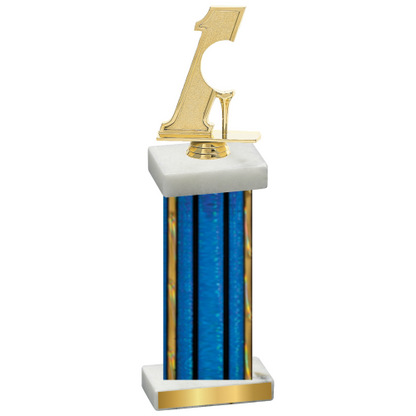 Single Blue Glacier Golf Trophy