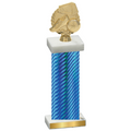 Single Blue Carbon Fiber Soccer Trophy