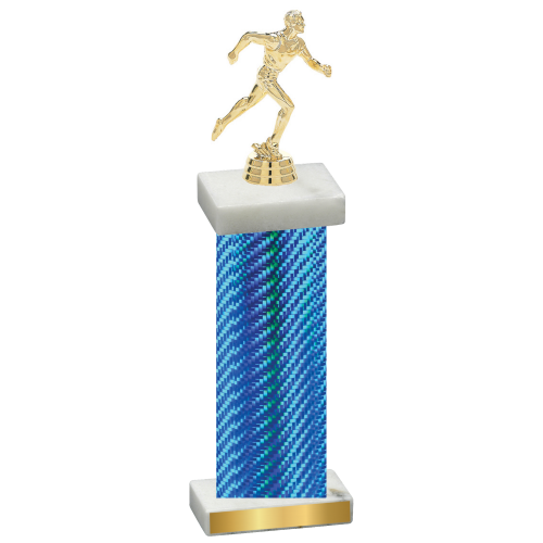 Single Blue Carbon Fiber Running Trophy