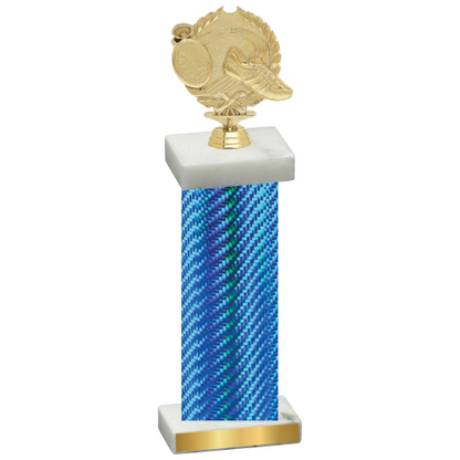 Single Blue Carbon Fiber Running Trophy