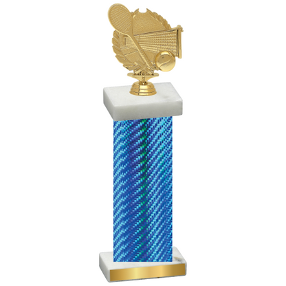 Single Blue Carbon Fiber Tennis Trophy