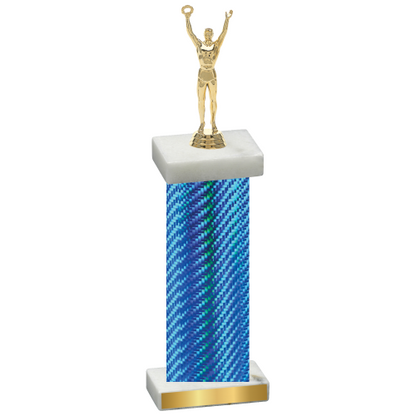 Single Blue Carbon Fiber Victory Trophy