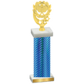Single Blue Carbon Fiber Pickleball Trophy