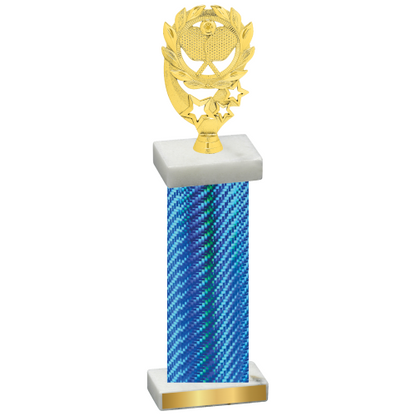 Single Blue Carbon Fiber Pickleball Trophy