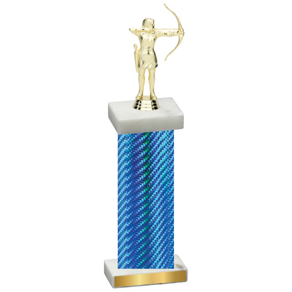 Single Blue Carbon Fiber Archery Trophy