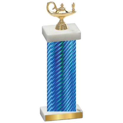 Single Blue Carbon Fiber Academics Trophy