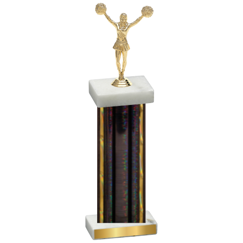 Single Black Glacier Cheerleading Trophy