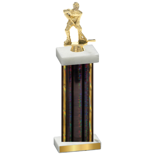 Single Black Glacier Hockey Trophy