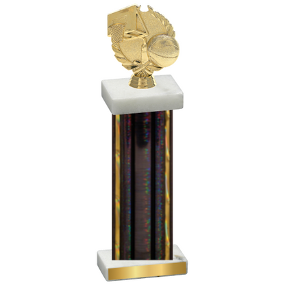 Single Black Glacier Basketball Trophy