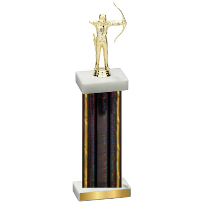 Single Black Glacier Archery Trophy