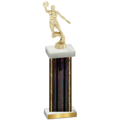 Single Black Glacier Basketball Trophy