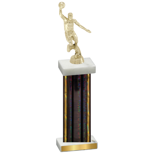 Single Black Glacier Basketball Trophy