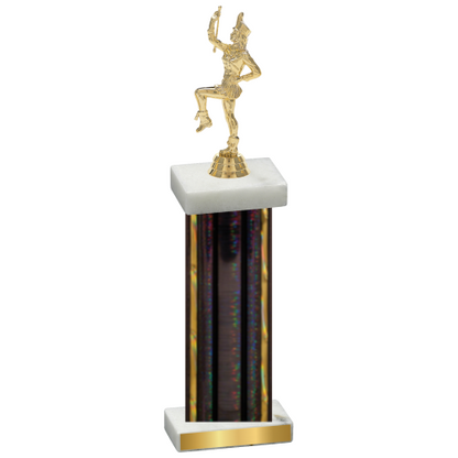 Single Black Glacier Majorette Trophy