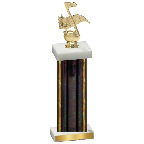 Single Black Glacier Music Trophy