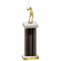 Single Black Glacier Golf Trophy