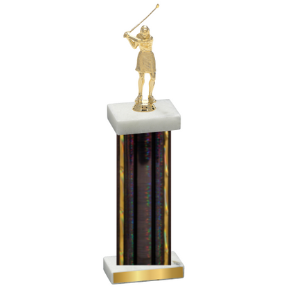 Single Black Glacier Golf Trophy