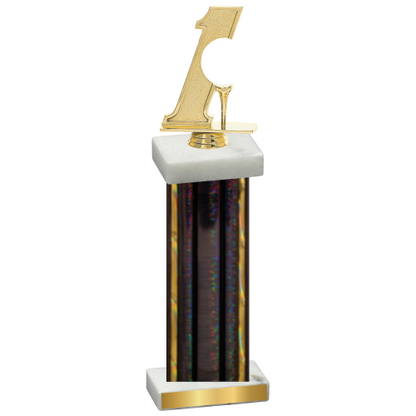 Single Black Glacier Golf Trophy