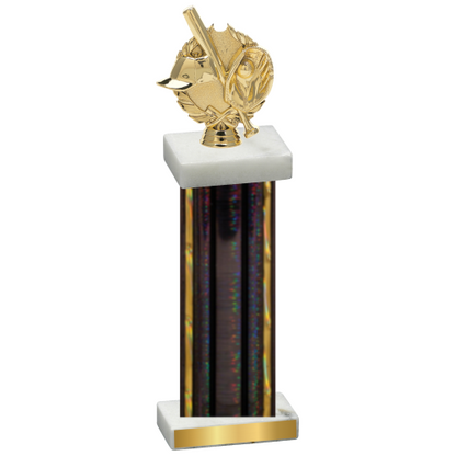 Single Black Glacier Baseball Trophy