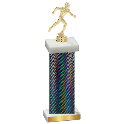 Single Black Carbon Fiber Running Trophy