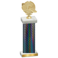 Single Black Carbon Fiber Running Trophy