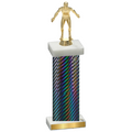 Single Black Carbon Fiber Wrestling Trophy