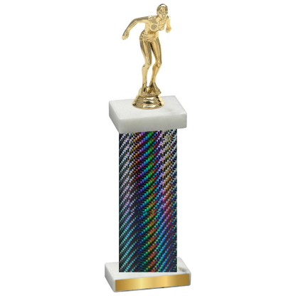 Single Black Carbon Fiber Tennis Trophy