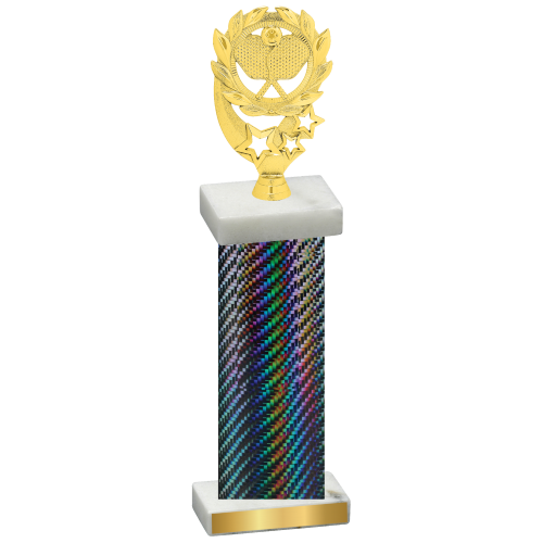 Single Black Carbon Fiber Pickleball Trophy