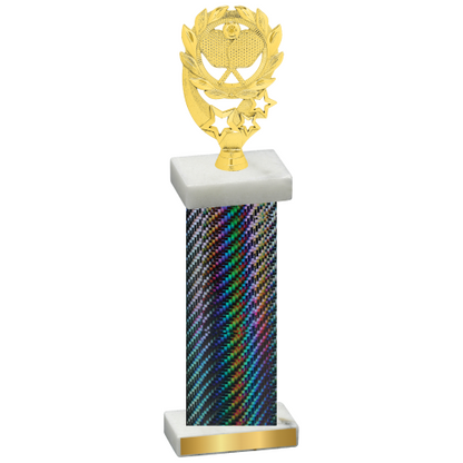 Single Black Carbon Fiber Pickleball Trophy