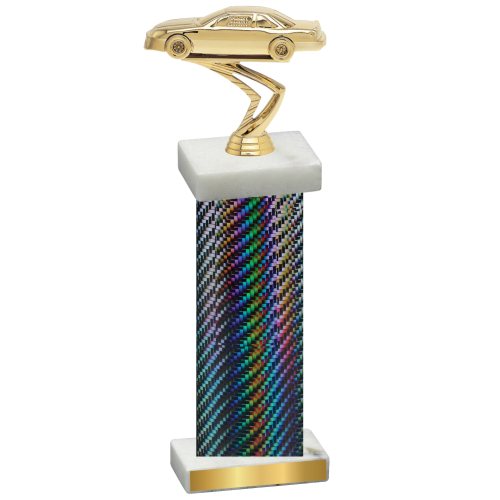 Single Black Carbon Fiber Cars Trophy