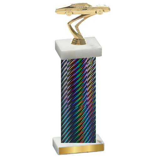 Single Black Carbon Fiber Cars Trophy