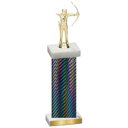 Single Black Carbon Fiber Archery Trophy