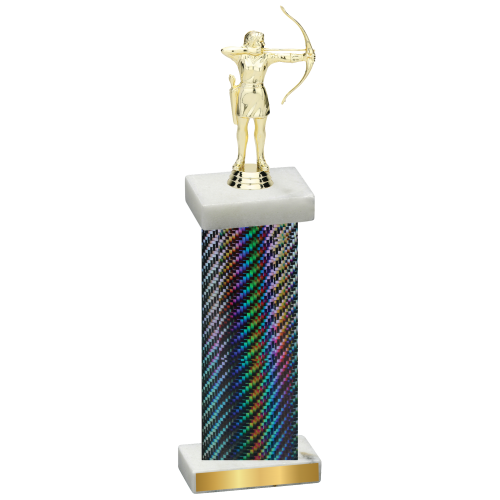 Single Black Carbon Fiber Archery Trophy