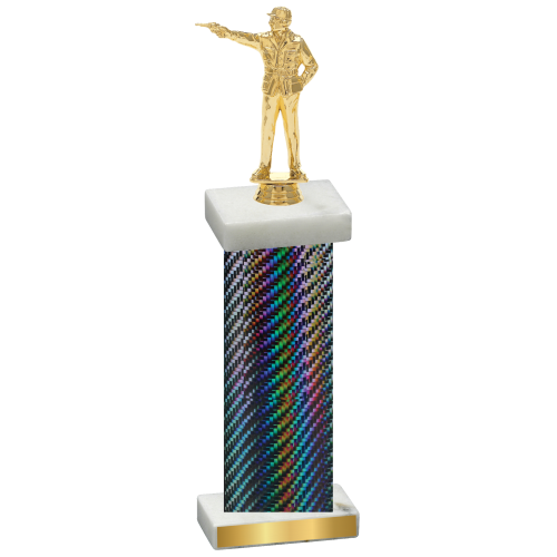 Single Black Carbon Fiber Shooter Trophy