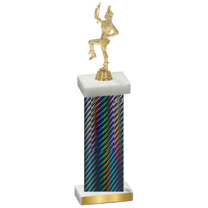 Single Black Carbon Fiber Majorette Trophy