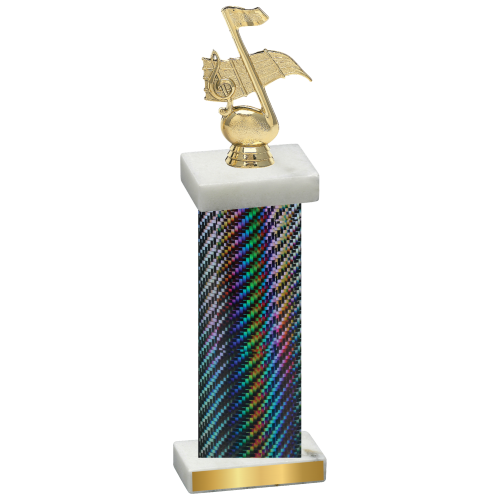 Single Black Carbon Fiber Music Trophy