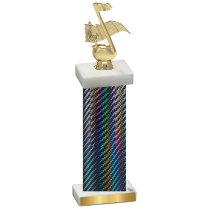 Single Black Carbon Fiber Music Trophy