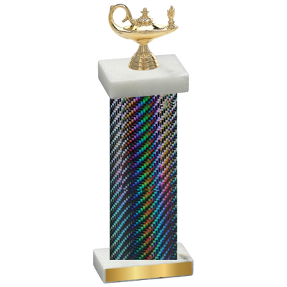 Single Black Carbon Fiber Academics Trophy